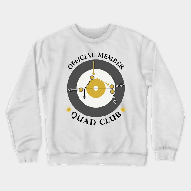 The "Quad Club" - Black Text Crewneck Sweatshirt by itscurling